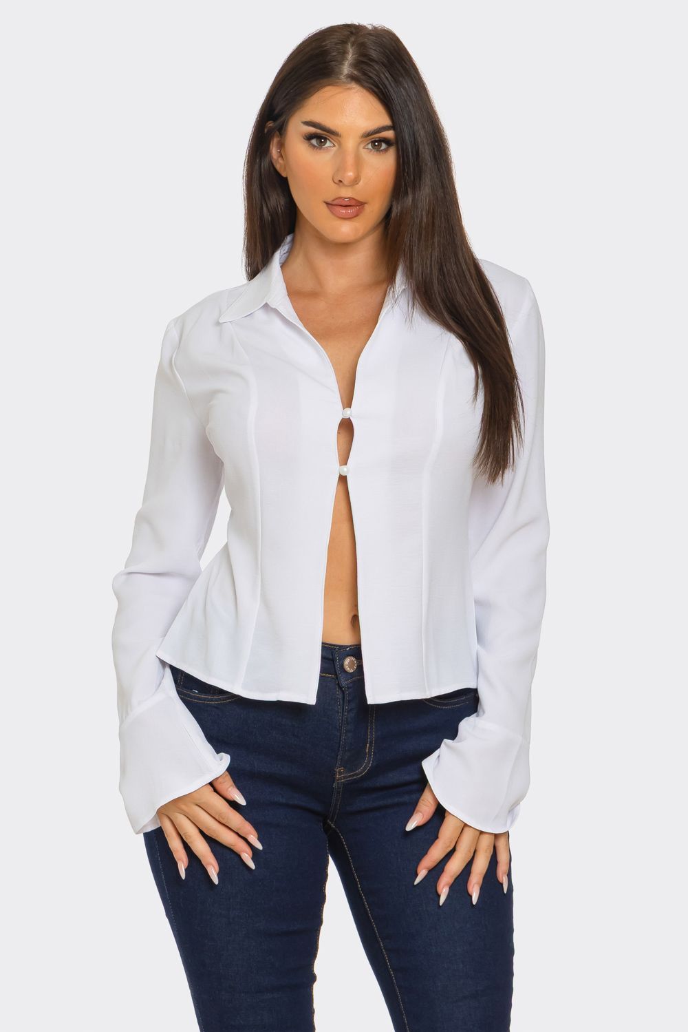 Blusa Blanca Elegante