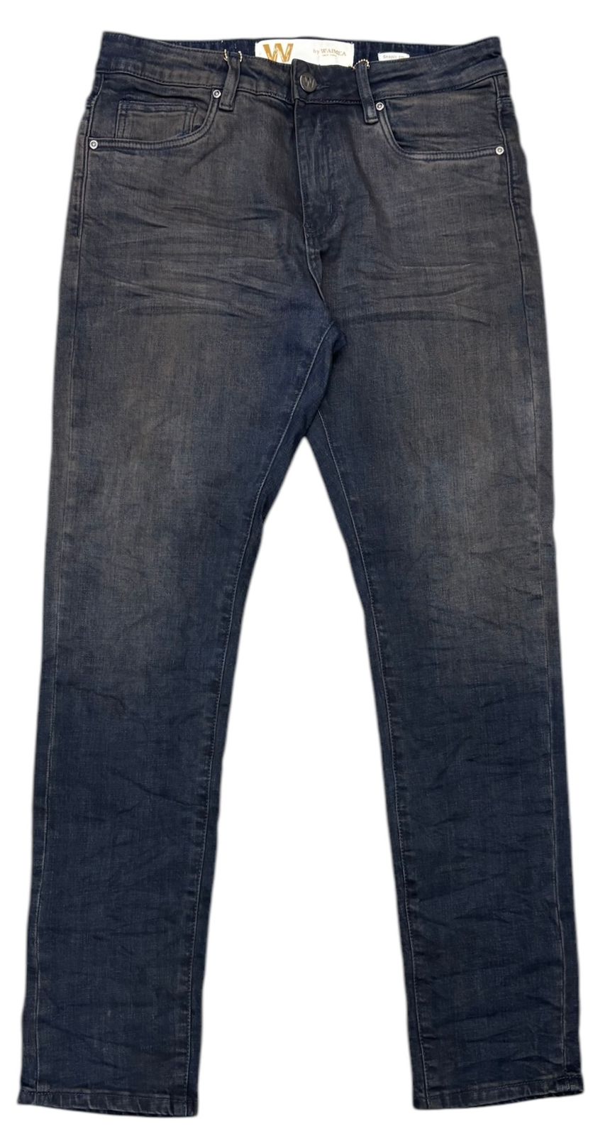 Jean Slim Fit Azul Oscuro Waimea para Hombre – Pantalón Denim Casual Stretch