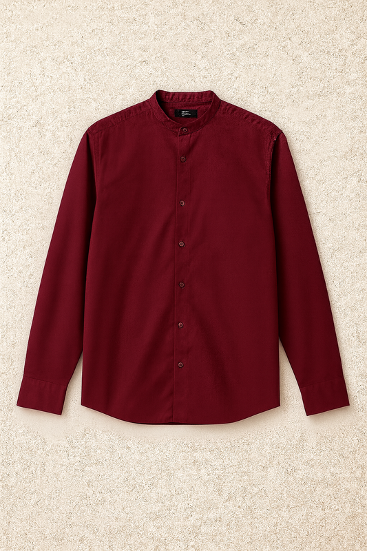 Cuello chino cml rojo vino