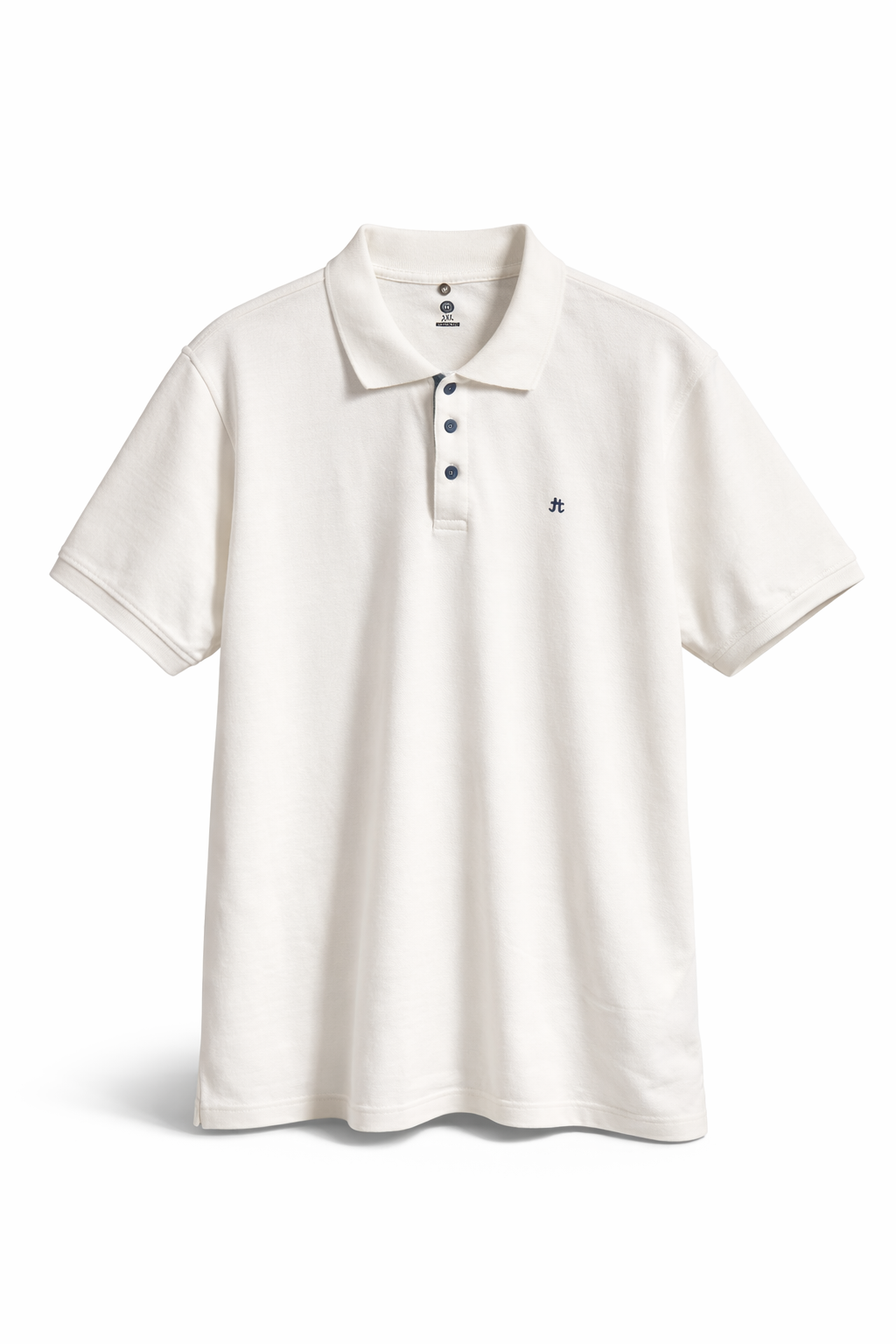 Jhonny cotton pl big size talla grande blanco