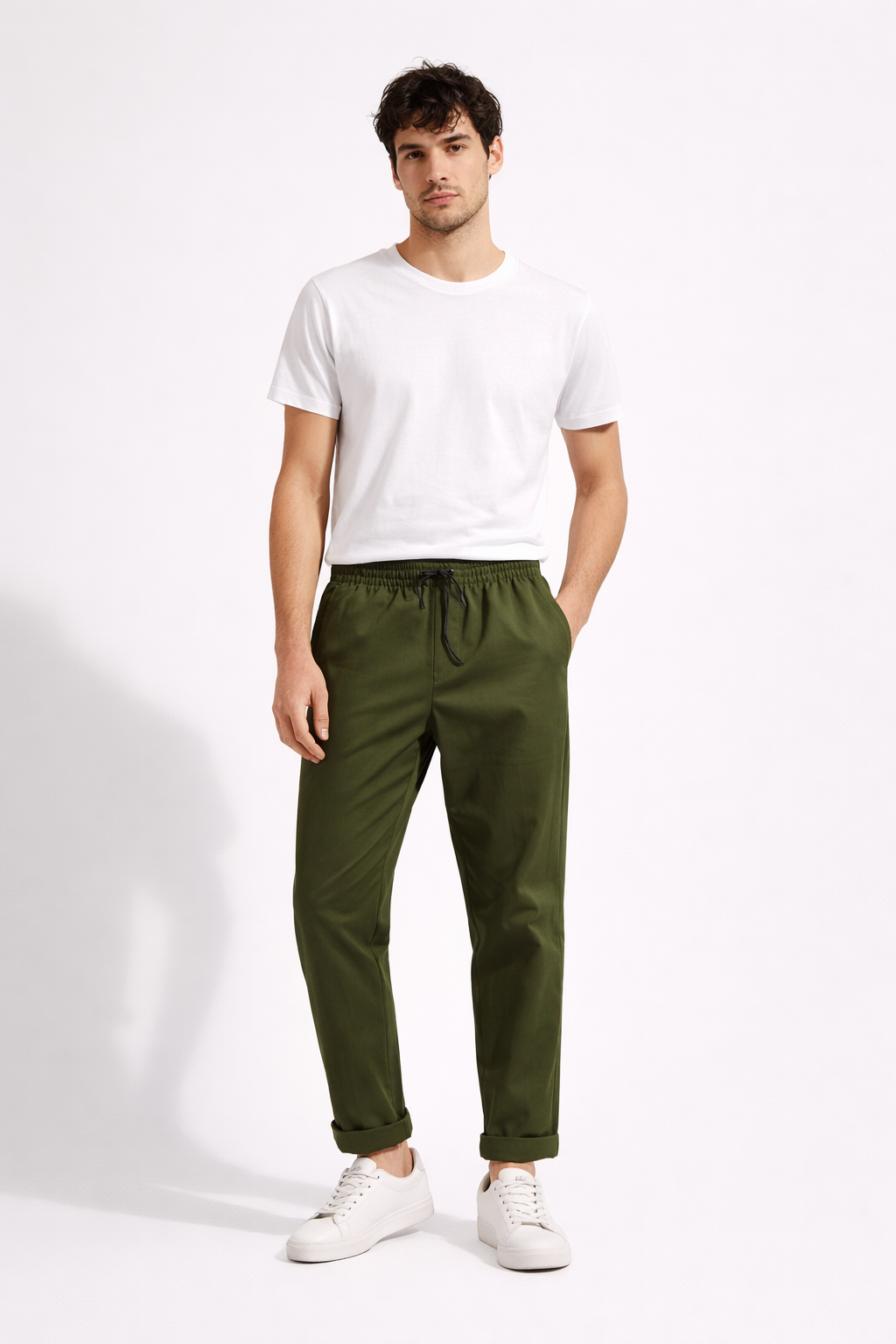 Verde pantalón de verano Zara Ptl