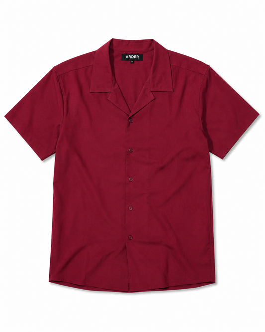 Camisa Vino Manga Corta para Hombre – ARDER
