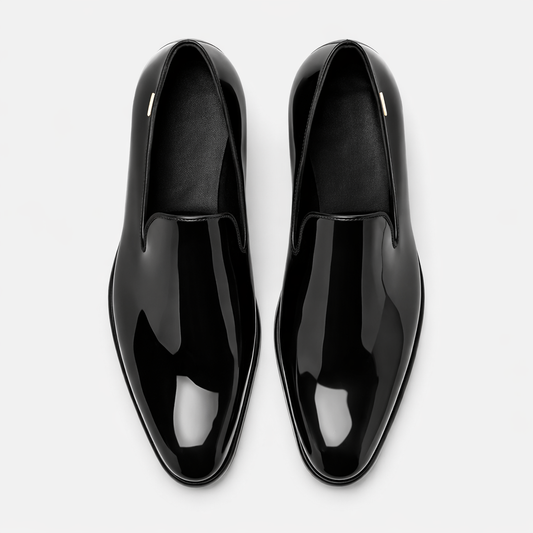 Zapatos de Vestir Negros de Charol para Hombre | Loafers Elegantes