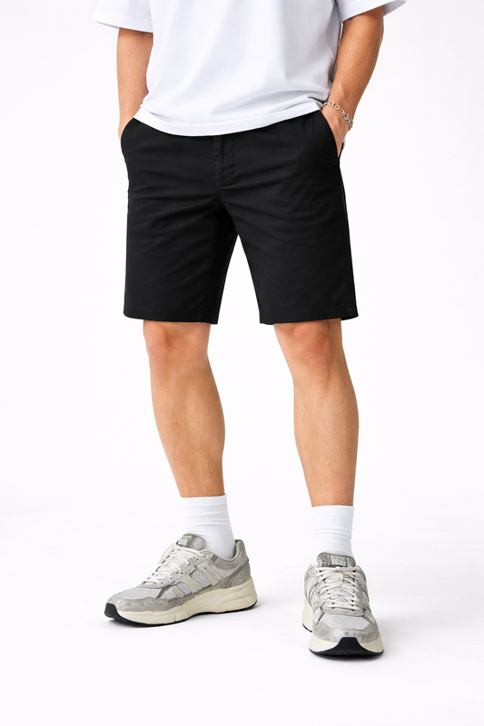 Bermuda Negra Slim Fit para Hombre – Estilo Moderno y Ajuste Perfecto