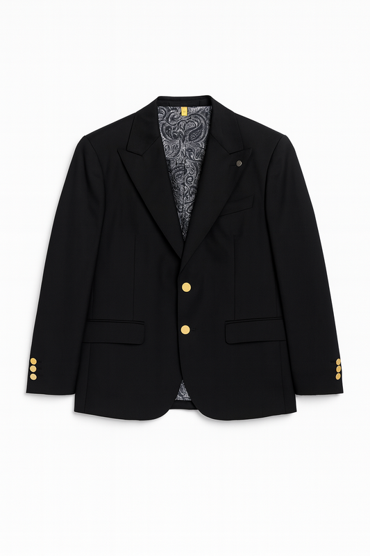 Traje negro elegante