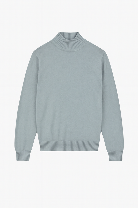 Sueras cuello tortuga azul