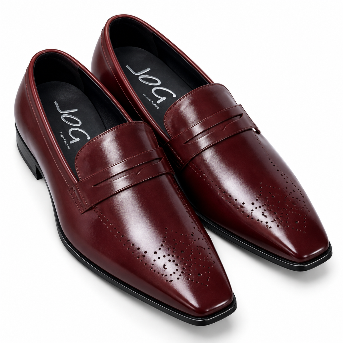 Zapatos Mocasines Elegantes para Hombre – Vino Borgoña