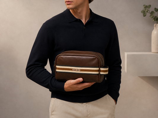 Bulto de Mano Guess Hombre Marrón | Travel Bag Premium