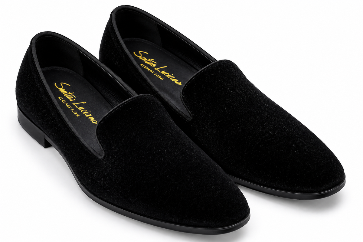 Zapatos Mocasines Negros Santino Luciano