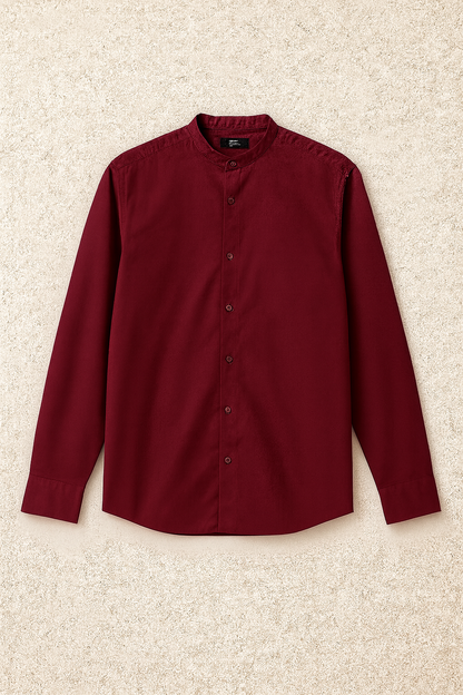 Cuello chino cml rojo vino