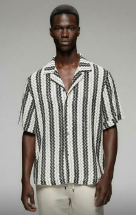 Crochet CMC negra con blanco