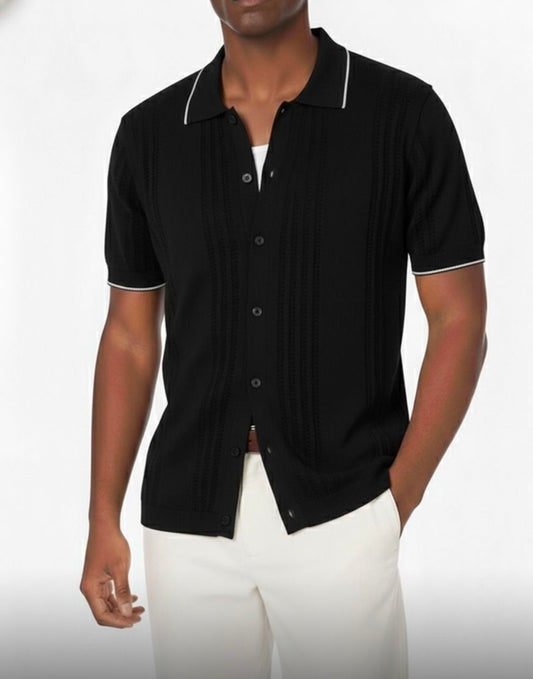 Poloche pl negro detalle negro