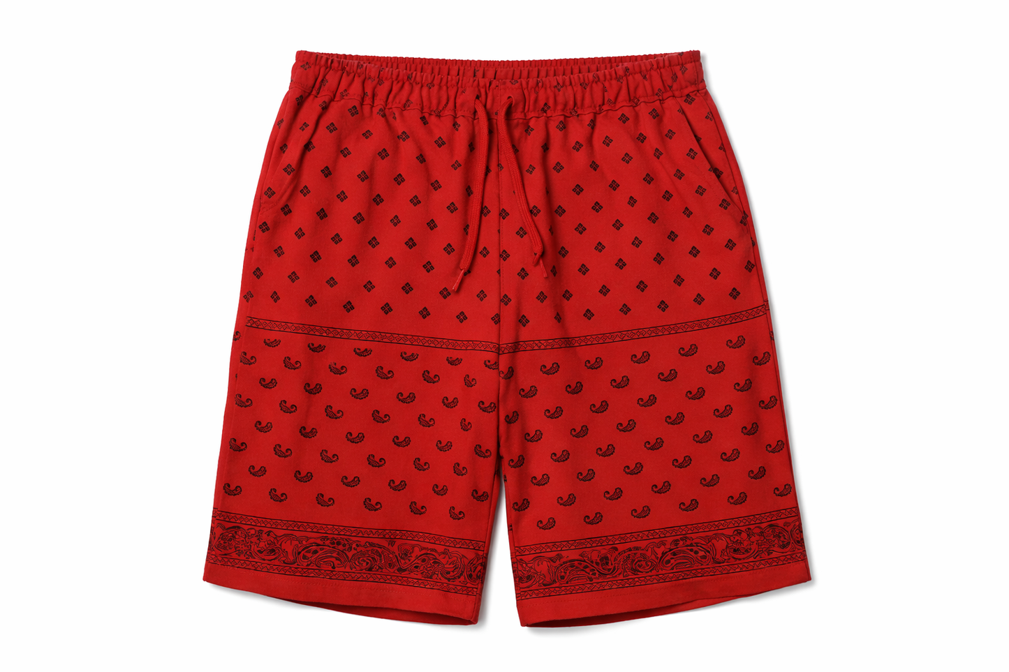 Bermuda de algodón rojo