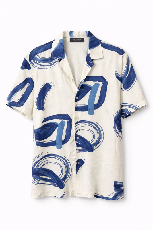 Circuit crema blue cmc camisa manga corta