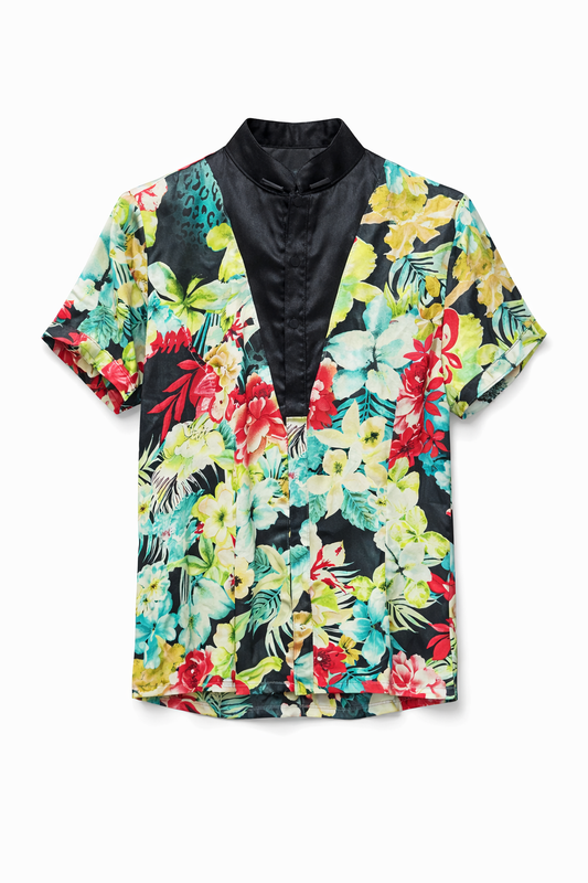 Cuello chino cmc satinada