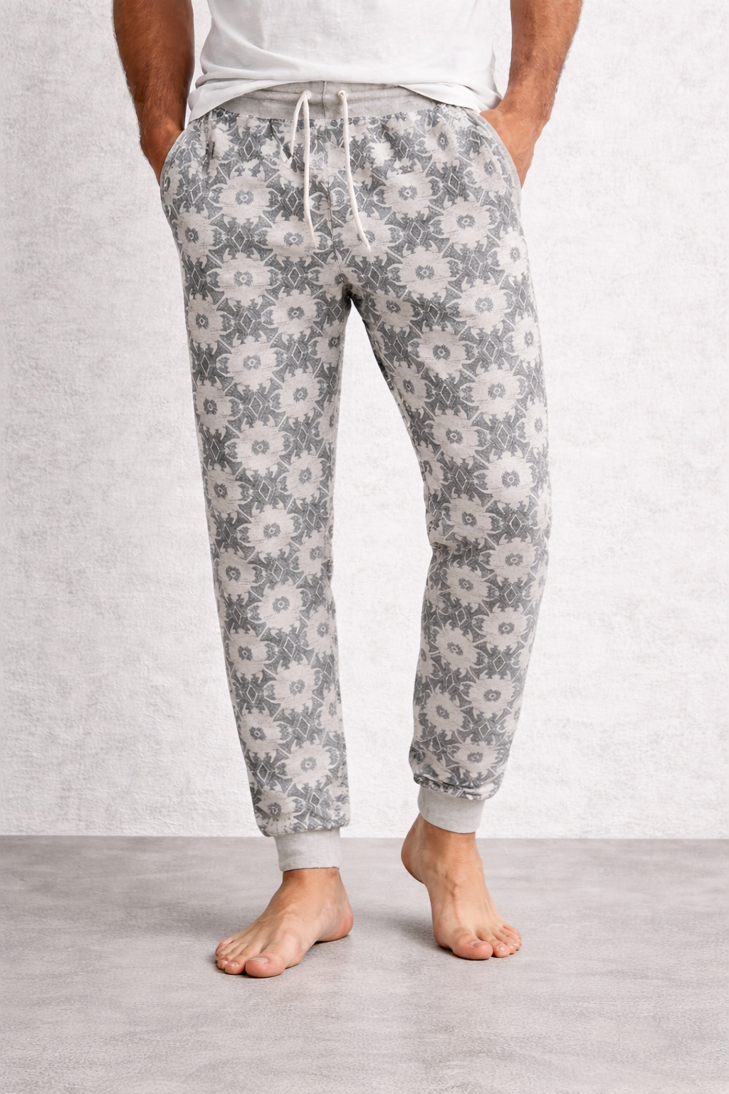 Jogger wt gris algodón