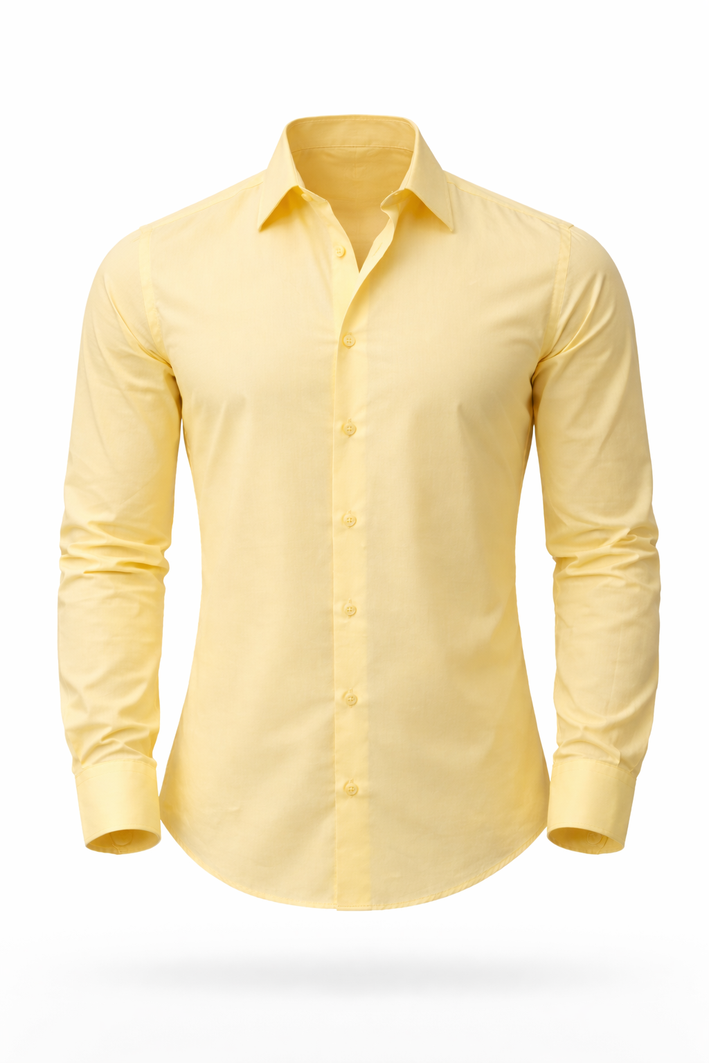 Camisa fina de salir amarilla