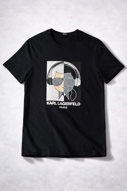 karl lagerfeld T-SHIRST NEGRO DISEÑO