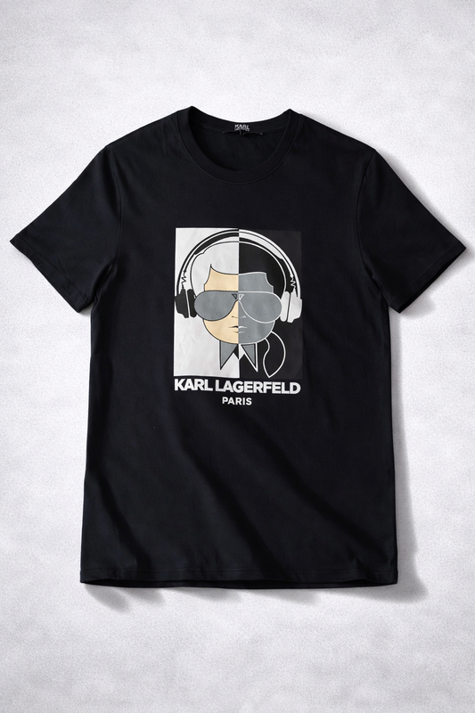karl lagerfeld T-SHIRST NEGRO DISEÑO