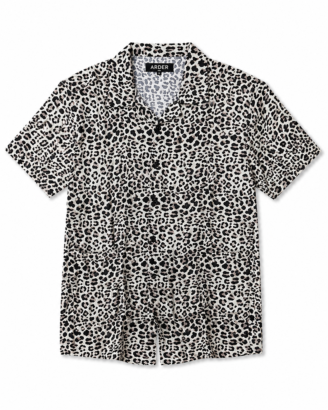Camisa Leopardo Blanca para Hombre