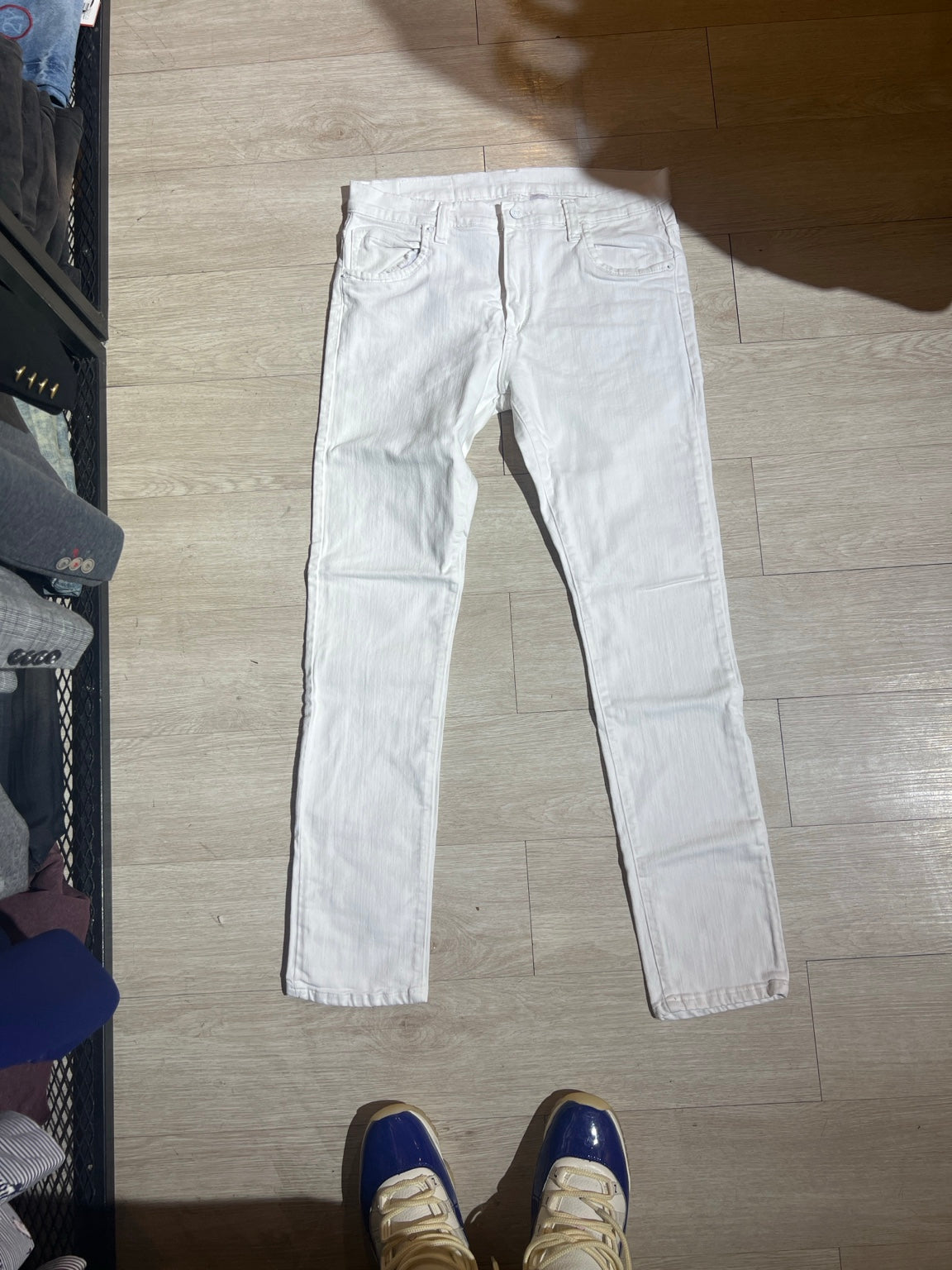 Pantalón Blanco Skinny para Hombre Gol-2