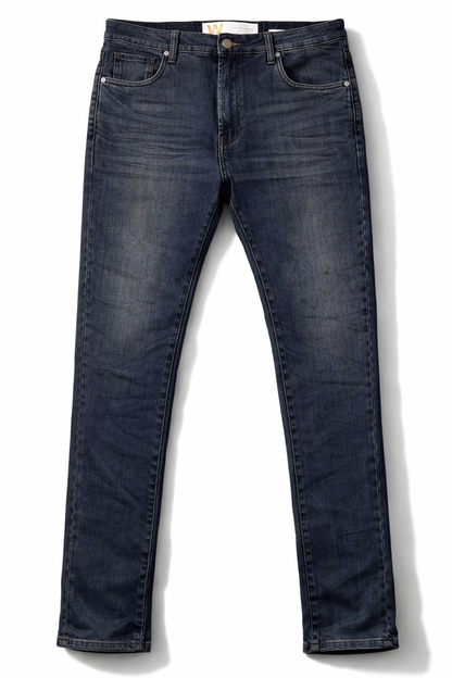 Jean Slim Fit Azul Oscuro Waimea para Hombre – Pantalón Denim Casual Stretch
