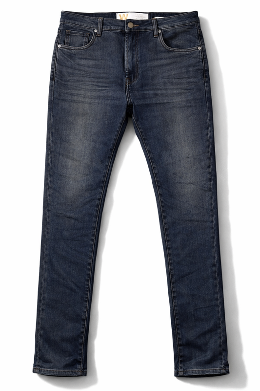 Jean Slim Fit Azul Oscuro Waimea para Hombre – Pantalón Denim Casual Stretch