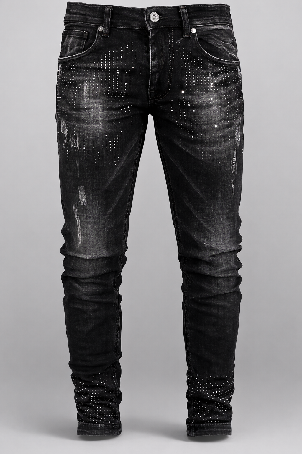 Jeans Negro Luxury Shine Skinny