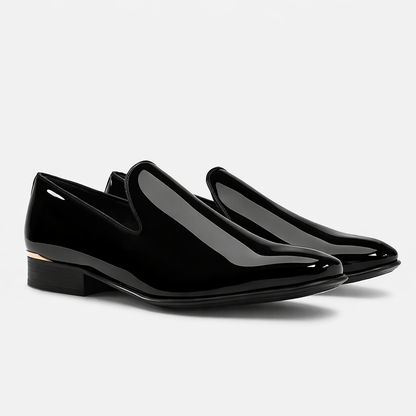 Zapatos de Vestir Negros de Charol para Hombre | Loafers Elegantes