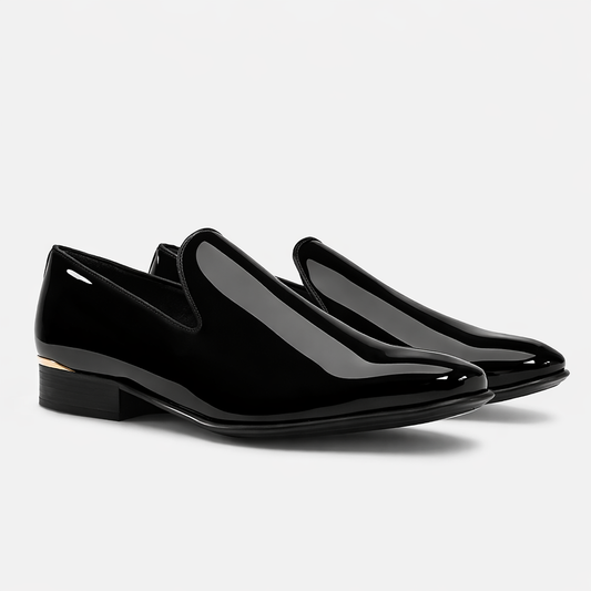 Zapatos de Vestir Negros de Charol para Hombre | Loafers Elegantes