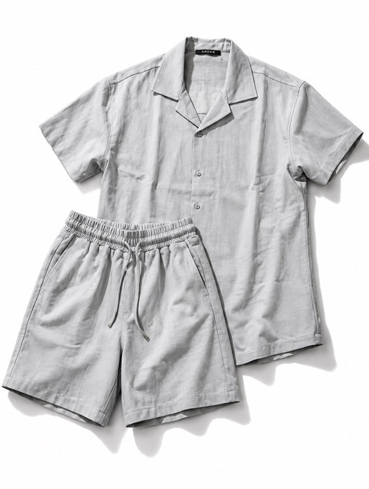 Conjunto Gris para Hombre | Camisa y Short Resort – ARDER
