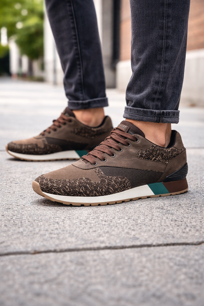 Tenis Ferracini Hombre Original | Sneakers Brasileños de Cuero y Tela | Estilo Casual Premiu