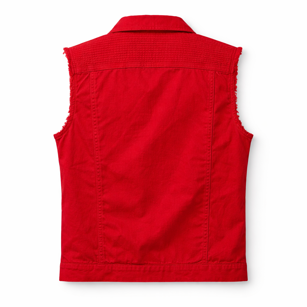 Chaleco Urban Biker Hombre | Negro y Rojo