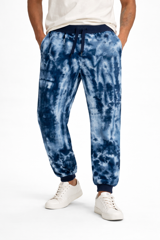 Jogger Tie Dye Azul para Hombre | Pantalón Deportivo Moderno | Clara Importaciones