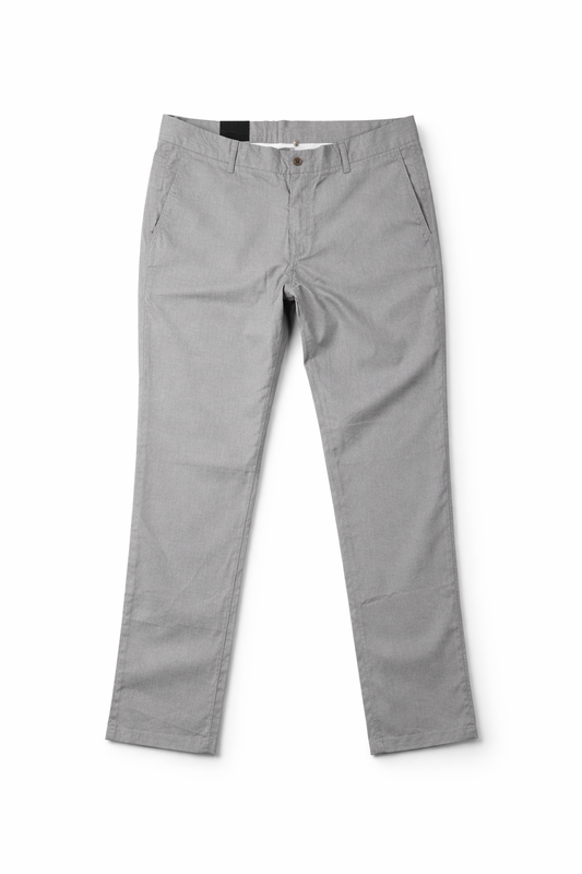 Pantalón de Vestir Hombre Gris Slim Fit – Elegante y Mod