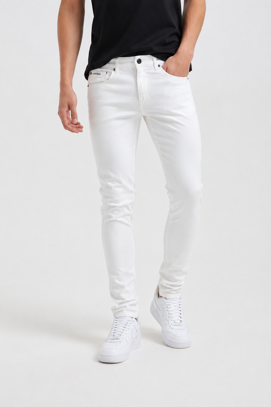 Pantalón Skinny Blanco para Hombre Punto 21 | Jeans Stretch Moderno