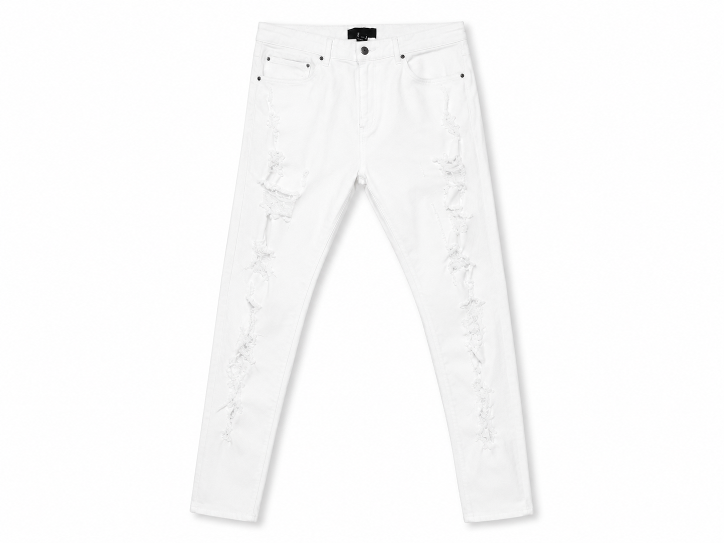 Jeans Blanco Skinny Roto para Hombre Forever 21 Men