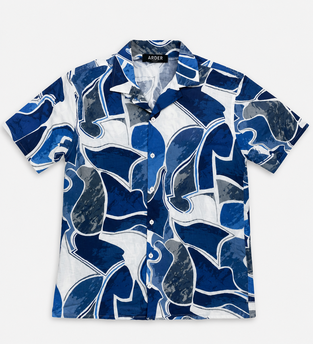 Camisa Estampada Azul para Hombre | Camisa Casual Premium ARDER República Dominicana