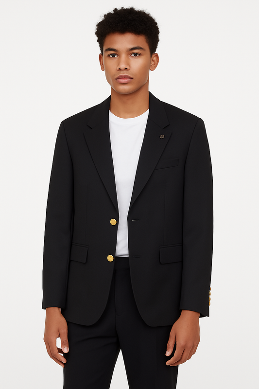Traje negro elegante
