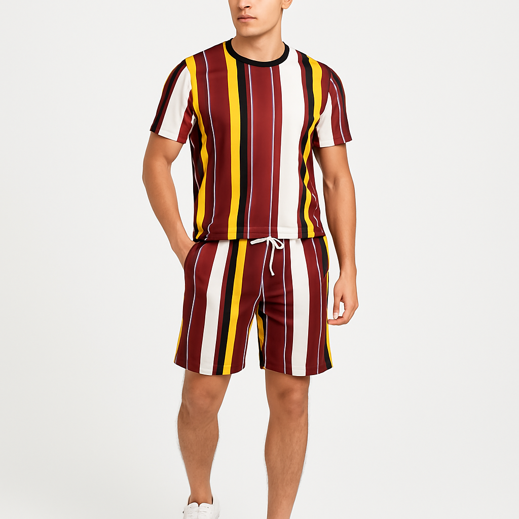 Conjunto de rayas T-shirt