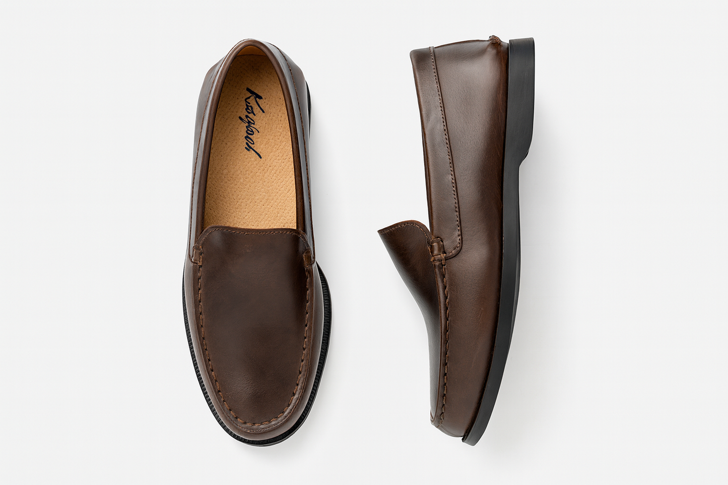 Zapato mocasini marrón