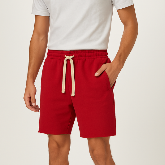 Red Cotton bermuda