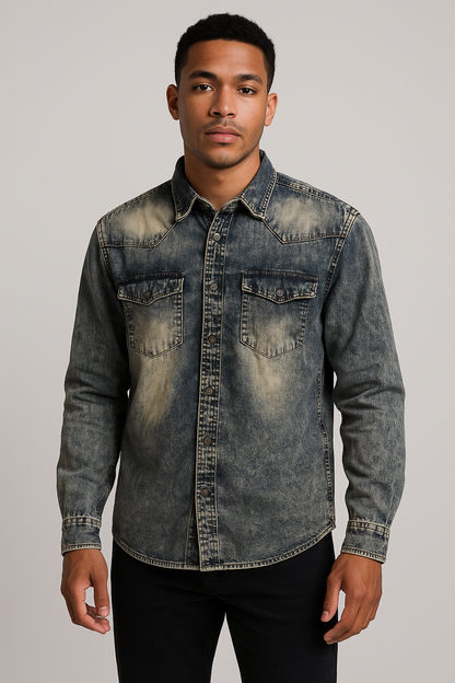 Camisa jean pre lavada cml