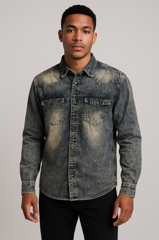 Camisa jean pre lavada cml