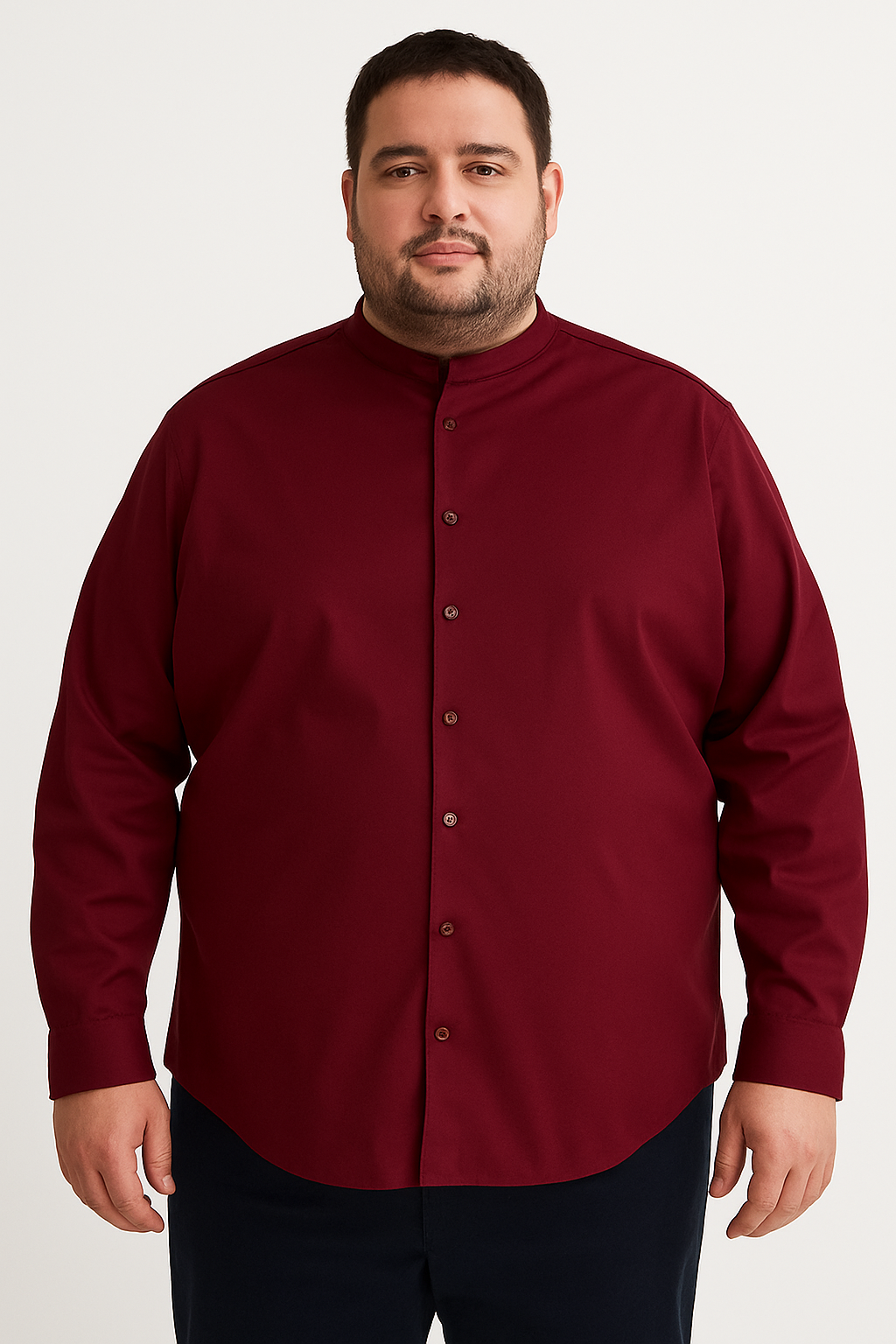 Cuello chino cml rojo vino