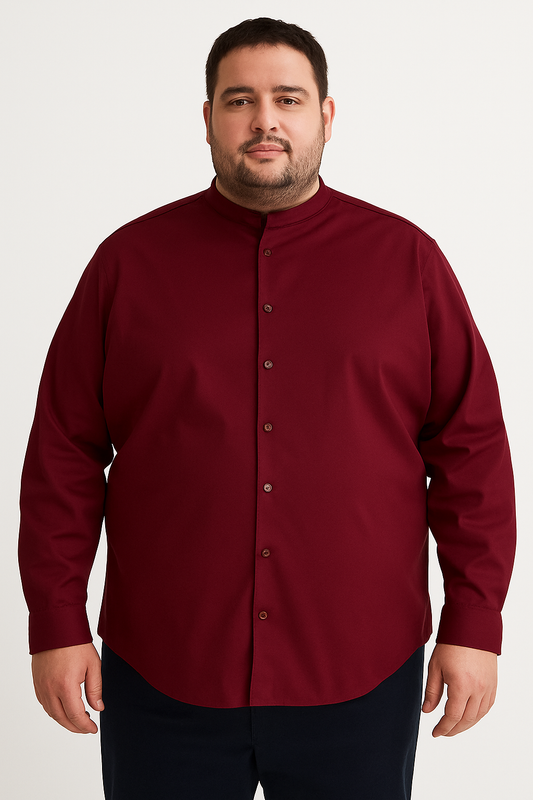 Cuello chino cml rojo vino