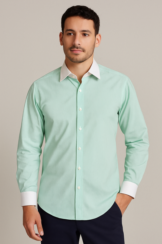 Camisa puño blanco
