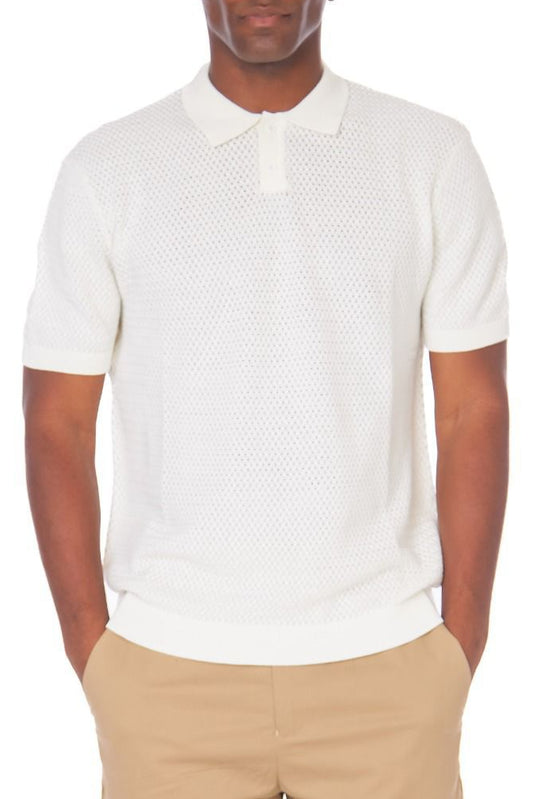 Poloche cuello blanco