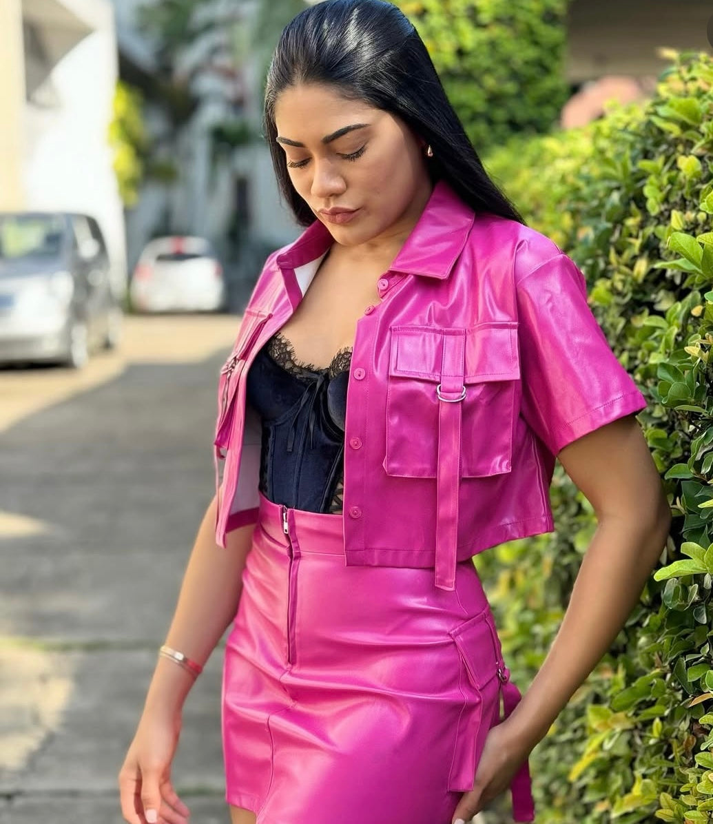 Conjunto fucsia de mujer